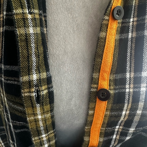 Converse Plaid Button Down Relaxed Boyfriend Fit M - Picture 6 of 9